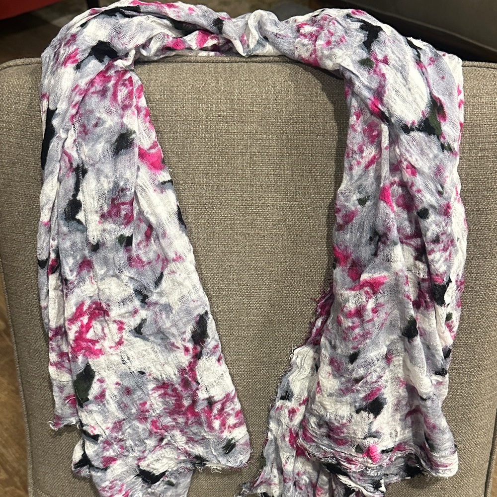 Stylish Pink and Gray Women's Scarf